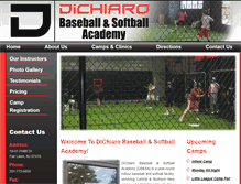 Tablet Screenshot of dichiarobaseball.com